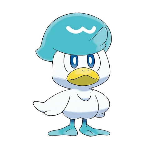 물 타입 포켓몬 꾸왁스의 이미지