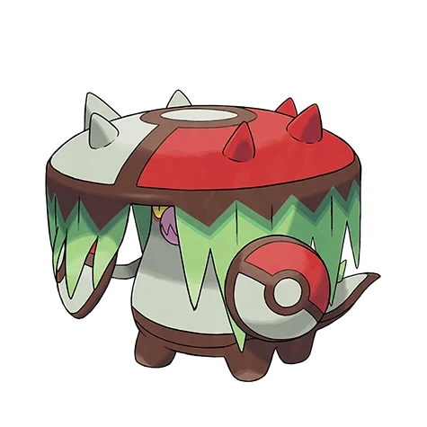 풀/악 타입 포켓몬 사나운버섯의 이미지