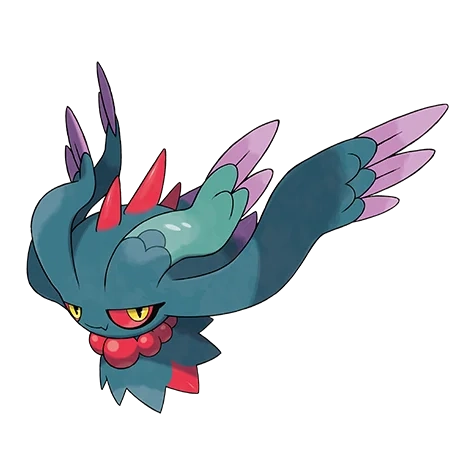 고스트/페어리 타입 포켓몬 날개치는머리의 이미지