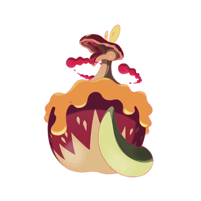 풀/드래곤 타입 포켓몬 거다이맥스 단지래플 거다이맥스의 이미지