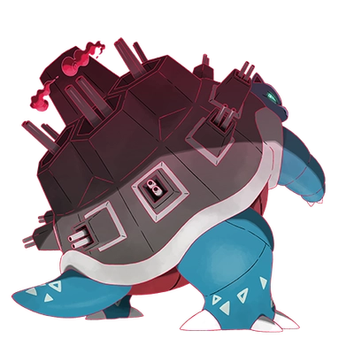 물 타입 포켓몬 거다이맥스 거북왕 거다이맥스의 이미지