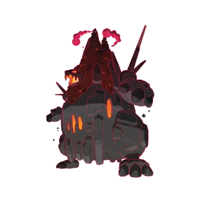 바위/불꽃 타입 포켓몬 거다이맥스 석탄산 거다이맥스의 이미지