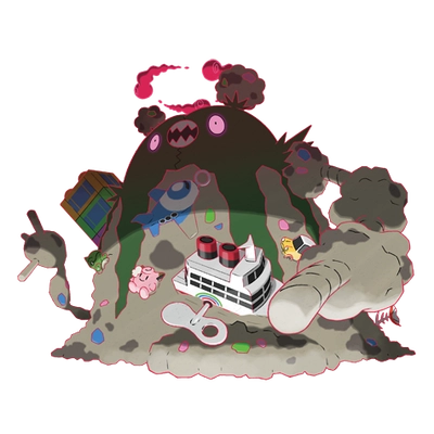 독 타입 포켓몬 거다이맥스 더스트나 거다이맥스의 이미지