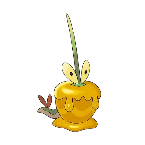 풀/드래곤 타입 포켓몬 과미르 이로치의 이미지