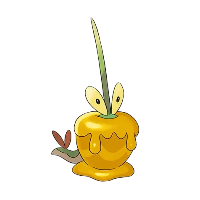 풀/드래곤 타입 포켓몬 과미르 이로치의 이미지