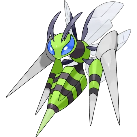벌레/독 타입 포켓몬 메가독침붕 이로치의 이미지