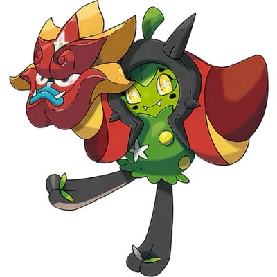 풀 타입 포켓몬 오거폰 이로치의 이미지