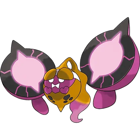 독/고스트 타입 포켓몬 복숭악동 이로치의 이미지