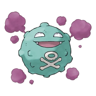 독 타입 포켓몬 또가스 이로치의 이미지