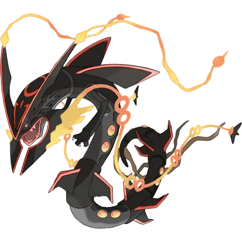 드래곤/비행 타입 포켓몬 메가레쿠쟈 이로치의 이미지