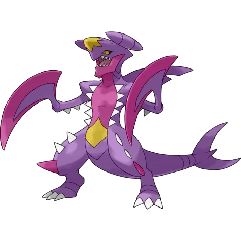 드래곤/땅 타입 포켓몬 메가한카리아스 이로치의 이미지