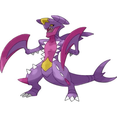 드래곤/땅 타입 포켓몬 메가한카리아스 이로치의 이미지