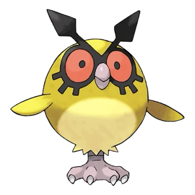 노말/비행 타입 포켓몬 부우부 이로치의 이미지