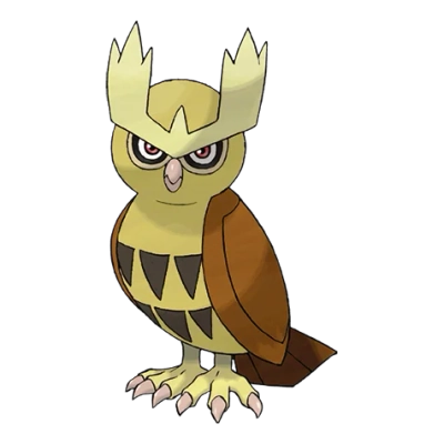 노말/비행 타입 포켓몬 야부엉 이로치의 이미지