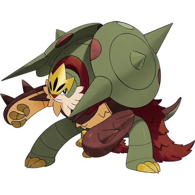 풀/격투 타입 포켓몬 메가브리가론 이로치의 이미지