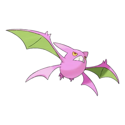 독/비행 타입 포켓몬 크로뱃 이로치의 이미지