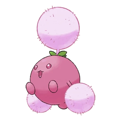 풀/비행 타입 포켓몬 솜솜코 이로치의 이미지