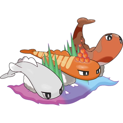 드래곤/물 타입 포켓몬 메가싸리용 이로치의 이미지