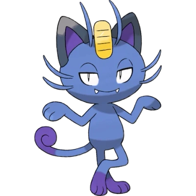 악 타입 포켓몬 나옹 리전폼 이로치의 이미지