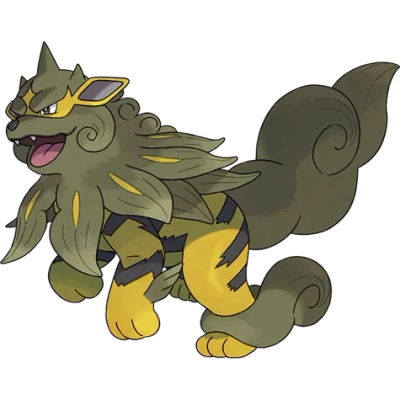 불꽃/바위 타입 포켓몬 윈디 리전폼 이로치의 이미지