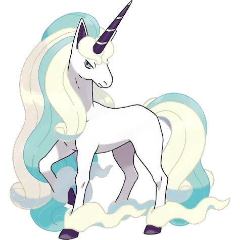 에스퍼/페어리 타입 포켓몬 날쌩마 리전폼 이로치의 이미지