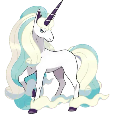 에스퍼/페어리 타입 포켓몬 날쌩마 리전폼 이로치의 이미지