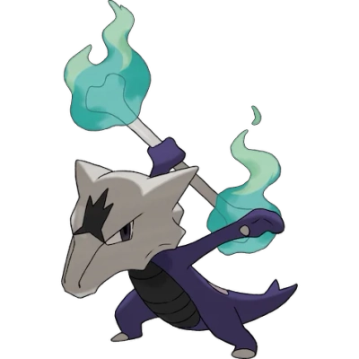 불꽃/고스트 타입 포켓몬 텅구리 리전폼 이로치의 이미지