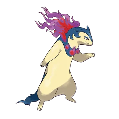 불꽃/고스트 타입 포켓몬 블레이범 리전폼 이로치의 이미지