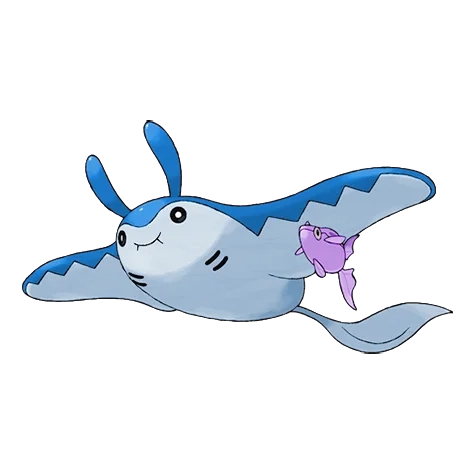 물/비행 타입 포켓몬 만타인 이로치의 이미지