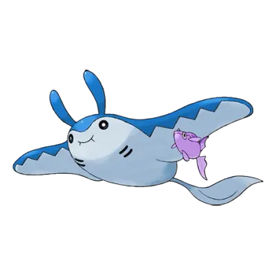 물/비행 타입 포켓몬 만타인 이로치의 이미지