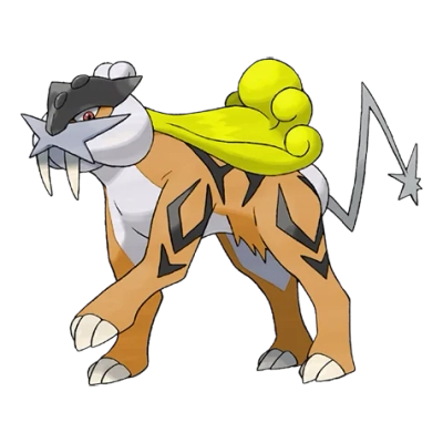 전기 타입 포켓몬 라이코 이로치의 이미지