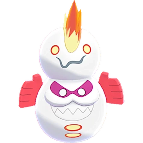 얼음/불꽃 타입 포켓몬 달마모드 리전폼 이로치의 이미지