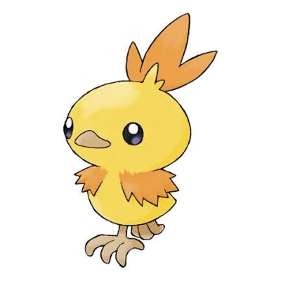 불꽃 타입 포켓몬 아차모 이로치의 이미지