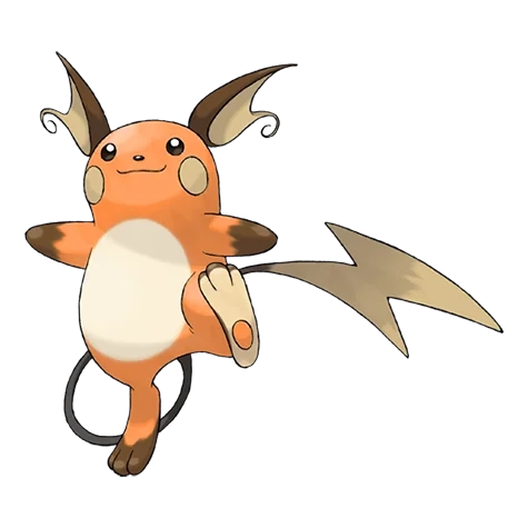 전기 타입 포켓몬 라이츄 이로치의 이미지