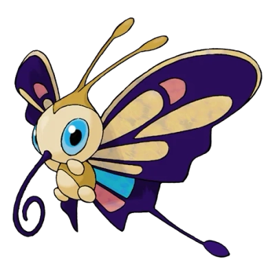 벌레/비행 타입 포켓몬 뷰티플라이 이로치의 이미지