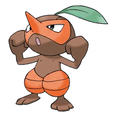 풀/악 타입 포켓몬 잎새코 이로치의 이미지
