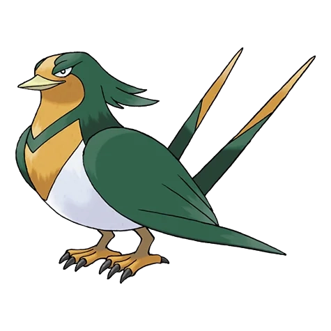 노말/비행 타입 포켓몬 스왈로 이로치의 이미지