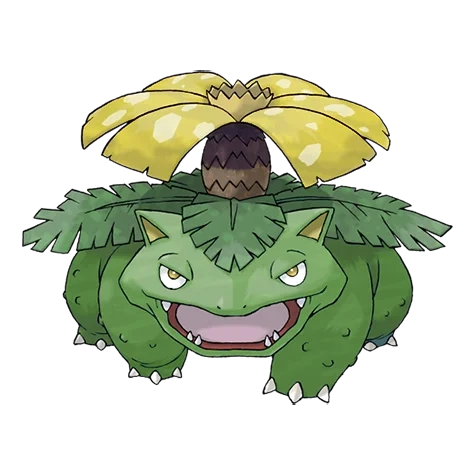풀/독 타입 포켓몬 이상해꽃 이로치의 이미지