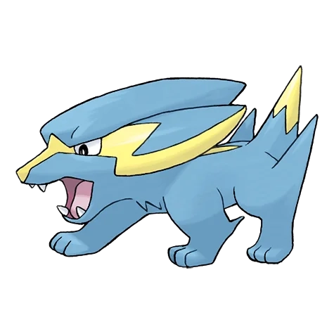 전기 타입 포켓몬 썬더라이 이로치의 이미지