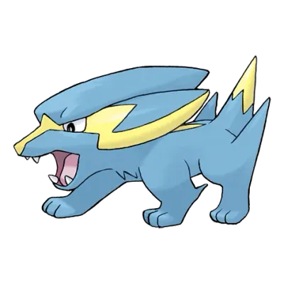 전기 타입 포켓몬 썬더라이 이로치의 이미지