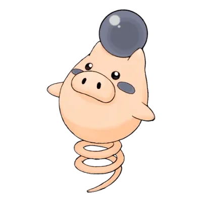 에스퍼 타입 포켓몬 피그점프 이로치의 이미지