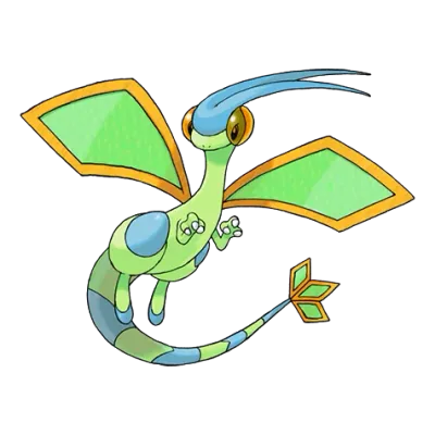 땅/드래곤 타입 포켓몬 플라이곤 이로치의 이미지