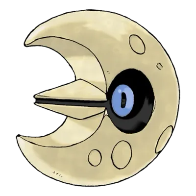 바위/에스퍼 타입 포켓몬 루나톤 이로치의 이미지