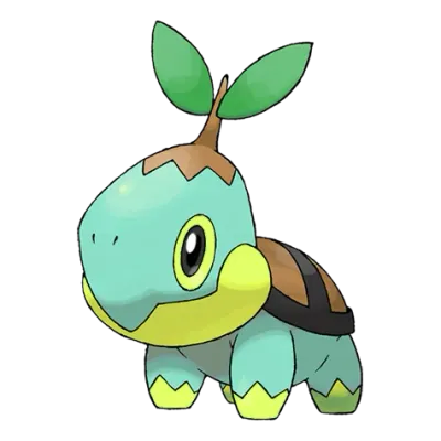 풀 타입 포켓몬 모부기 이로치의 이미지