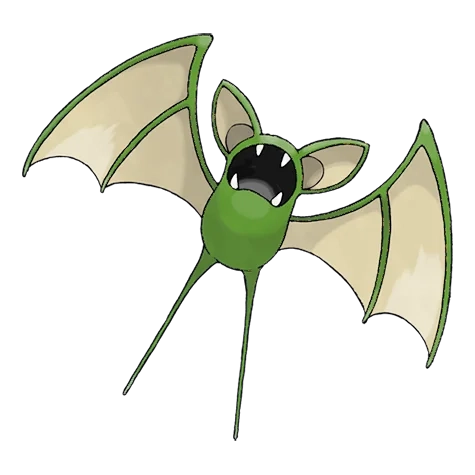 독/비행 타입 포켓몬 주뱃 이로치의 이미지