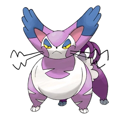 노말 타입 포켓몬 몬냥이 이로치의 이미지