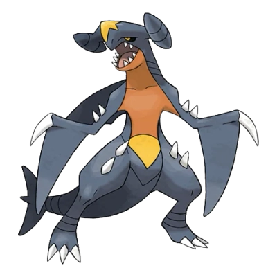 드래곤/땅 타입 포켓몬 한카리아스 이로치의 이미지