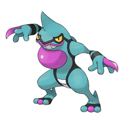 독/격투 타입 포켓몬 독개굴 이로치의 이미지