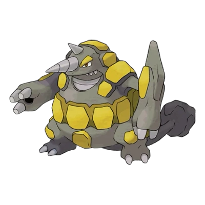 땅/바위 타입 포켓몬 거대코뿌리 이로치의 이미지