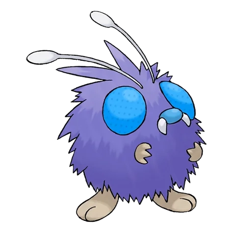 벌레/독 타입 포켓몬 콘팡 이로치의 이미지